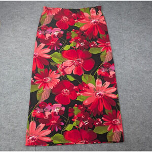 Vintage Kathy Ireland Skirt Womens XL Floral Slinky Pull On 90s Phoebe Buffet